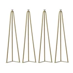 28 Inch Hairpin Set 4,INDUSTRIAL Metal Coffee Table Legs,mid Century .... Fixed Price $85.53.