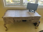 Hooker Writing Desk, Chair, Two Drawer File Cabinet And Side Chairs. Fixed Price $999.00.