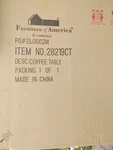Furniture America Pagoda Coffee Table Brand NEW28219CT. Fixed Price $100.00.