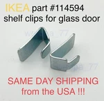Ikea Shelf Clips Fabrikor Glass Door Cabinet Part # 114594 (2 Pack) - Ivar New. Fixed Price $9.99.
