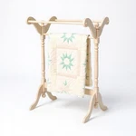 International Concepts Quilt Rack 28.5"W Solid Wood Unfinished Ready To Stain. Fixed Price $72.35.