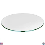 Dulles Glass 25" Round Tempered Table Top - 1/4" Thick, Polished Finish. Fixed Price $100.09.