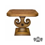 Vintage Weiman Mid Century Neo-classic Style Table W/inlaid Burl Top. Fixed Price $243.75.