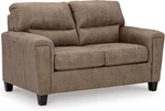 Modern Dark Brown Loveseat By Signature Design With Removable Cushions. Fixed Price $958.99.