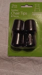 Waxman Rubber Chair Leg Tips 7/8 In 22 Mm Black 4 Pieces Protects Floors. Fixed Price $7.53.
