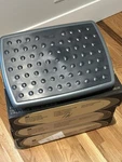 3M Adjustable Foot Rest, 18 Inch Wide Non-skid Platform (FR330) Grey. Fixed Price $45.00.