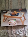 Vintage 90S Beech Wood Flip Top Bed Table Tray By Winsome. Fixed Price $30.00.