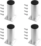 4PCS 4" Cabinet Legs Adjustable Round Kitchen Heavy Duty Silver. Fixed Price $18.56.