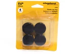 Shepherd 9768 4 Count 1.13 In. Black Plastic Leg Tips. Fixed Price $6.55.