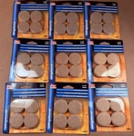 Packs New Felt Gard 9953 = 1-1/2" Round Self Adhesive Floor Padding 8 Per. Fixed Price $14.99.
