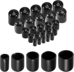 Uxcell 25PCS Round Rubber End Caps 1/4" 3/8" 1/2" 5/8" 3/4" Black Vinyl Cover Sc. Fixed Price $16.70.