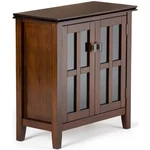 Simpli Home Artisan Wood 30" Transitional Low Cabinet Russet Brown. Fixed Price $350.55.