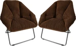 Foldable Hexagon Corduroy Chairs - Portable Soft Seating For Any Room (set 2). Fixed Price $172.99.