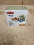 New Rubbermaid Lunch Blox Salad Kit W/blue Ice Made In Usa 4 Pieces. Fixed Price $34.99.