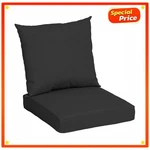 Mainstays 45X22.75 Black Outdoor 2-PIECE Deep Seat Cushion Patio Furniture New. Fixed Price $51.99.