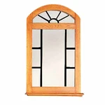 Vanity Mirror Windowpane Arch Heirloom Pine 39" With Frames Renovators Supply. Fixed Price $334.99.