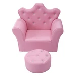 Topbuy Kids Single Sponge Sofa Toddler Leisure Chair W/ Armrest Ottomanpink. Fixed Price $86.99.
