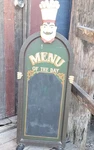 Chef Motif Menu Of The Day Wood Single Sided Chalk Board Sign. Fixed Price $56.78.