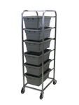 Channel Manufacturing 19" X 26" 70.5" Welded Stainless Steel Bus Bin Cart. Fixed Price $671.29.