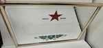 Vintage Heineken Beer Framed Bar Mirror W/ Green Leaves & Star Trademark 20X 27. Fixed Price $33.96.