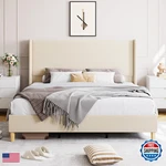 Garveehome Full Size Bed Frame Upholstered Platform Corduroy Vertical. Fixed Price $259.18.