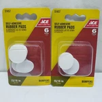 Ace Self Adhesive Rubber Pads Pcs. 15/16 " Round #51457 Packs 12 Total. Fixed Price $9.75.