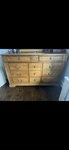 Lexington Furniture Solid Oak American Country West Dresser And Mirror. Fixed Price $295.00.