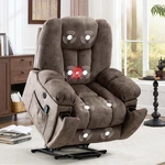 Ebello Power Lift Recliner Chair W/ Massage & Heat For Elderly Overstuffed Wide. Fixed Price $332.98.