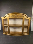 Vtg Dart Ind. Hollywood Regency Tiered Wall Curio Shelf Hard Plastic Gold Ornate. Fixed Price $84.00.