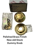 Period Brass 6914D-03 Equil Door Dummy Knob Polished Finish Rope Nos. Fixed Price $34.99.