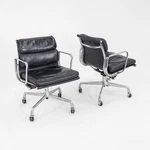 1989 Herman Miller Eames Soft Pad Management Desk Chair Black Leather 5X Avail. Fixed Price $2200.00.
