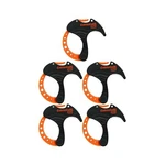 Cablecuff Pro 5 Pack Ergonomic Ties With Push Button Release Black Orange. Fixed Price $19.79.