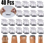40 Pcs Chair Leg Protectors Hardwood Floors Silicone Pads Clear, Universal. Fixed Price $17.09.