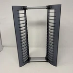 Vtg. Atlantic Dvd Storage Tower Shelf Rack (holds 18 Cases) (not For Bluray). Fixed Price $59.99.