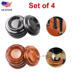 New! Black/wood Grain Piano Caster Cups Floor Non-slip Protector 4" (set Of 4). Fixed Price $10.52.