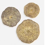 Set Of Three Modern Radiance Laser Cut Metal Wall Art Sculptures Uttermost 04370. Fixed Price $376.80.