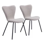 Zuo Modern Thibideaux Dining Chair Set Of 2, Light Gray - 109659. Fixed Price $224.99.