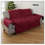 South Street Loft Faux Fur Cover Loveseat Navy Or Wine. Fixed Price $39.99.