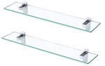 Kes Glass Shelf For Bathroom, 24 In Tempered BGS3201S60-P2 Polished Chrome. Fixed Price $42.99.