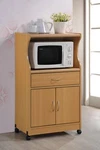 Microwave Kitchen Cart Storage Shelf Toaster Oven Rolling Stand Rack Organizer. Fixed Price $151.41.