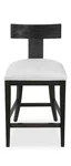 Uttermost Idris Modern Wood Counter Stool, Charcoal Black - 23664. Fixed Price $600.00.