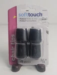 Softtouch Chair Tips Black, Reduce Friction/noise/wear 3/4" New. Fixed Price $9.99.