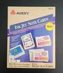 Vintage Avery 8315 Ink Jet Note Cards Sealed 50 Envelopes Nos. Fixed Price $17.99.