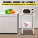 Vevor Stainless Steel Prep Table, 24 X 31 Inch, 700 Lbs Load Capacity, Heav. Fixed Price $89.90.