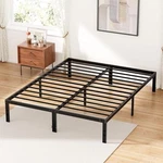 Queen Size Bed - Metal Platform Frames Mattress (u.s. Standard). Fixed Price $114.21.