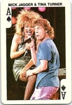 Mick Jagger & Tina Turner 1986 Dandy Rock 'n Bubble Playing Card. Fixed Price $7.16.
