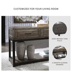 Signature Design By Ashley Johurst 2 Drawer Console Table In Grayish Brown. Fixed Price $388.99.