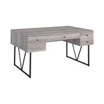 Coaster Home Furniture 4 Drawer Office Writing Desk, Grey Finish(for Parts). Fixed Price $144.79.