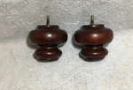 1119 Furniture Feet Chair Ottoman Cabinet Sofa Turned Mahogany 4.25" Tall Legs. Fixed Price $11.66.