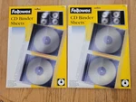 Fellowes Cd Binder Sheets 2-PACKS 19 Total. Fixed Price $17.99.